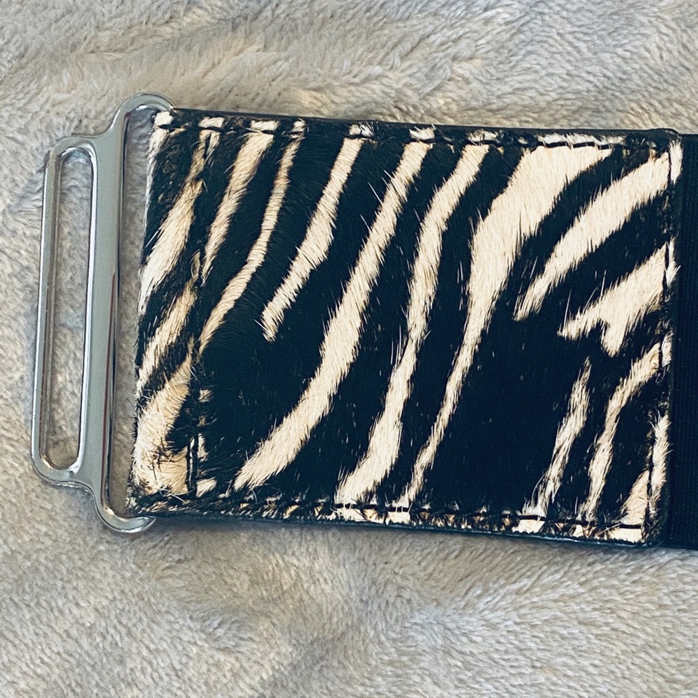 Zebra Print Belt - Picture 6 of 8